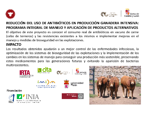 Reducción del uso de antibióticos en producción ganadera intensiva: programa integral de manejo y aplicación de productos alternativos